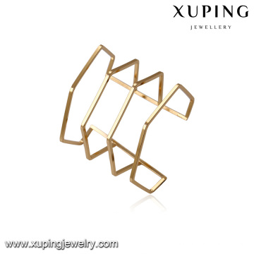 51582 xuping 18k plaqué or mode élégant bracelet manchette